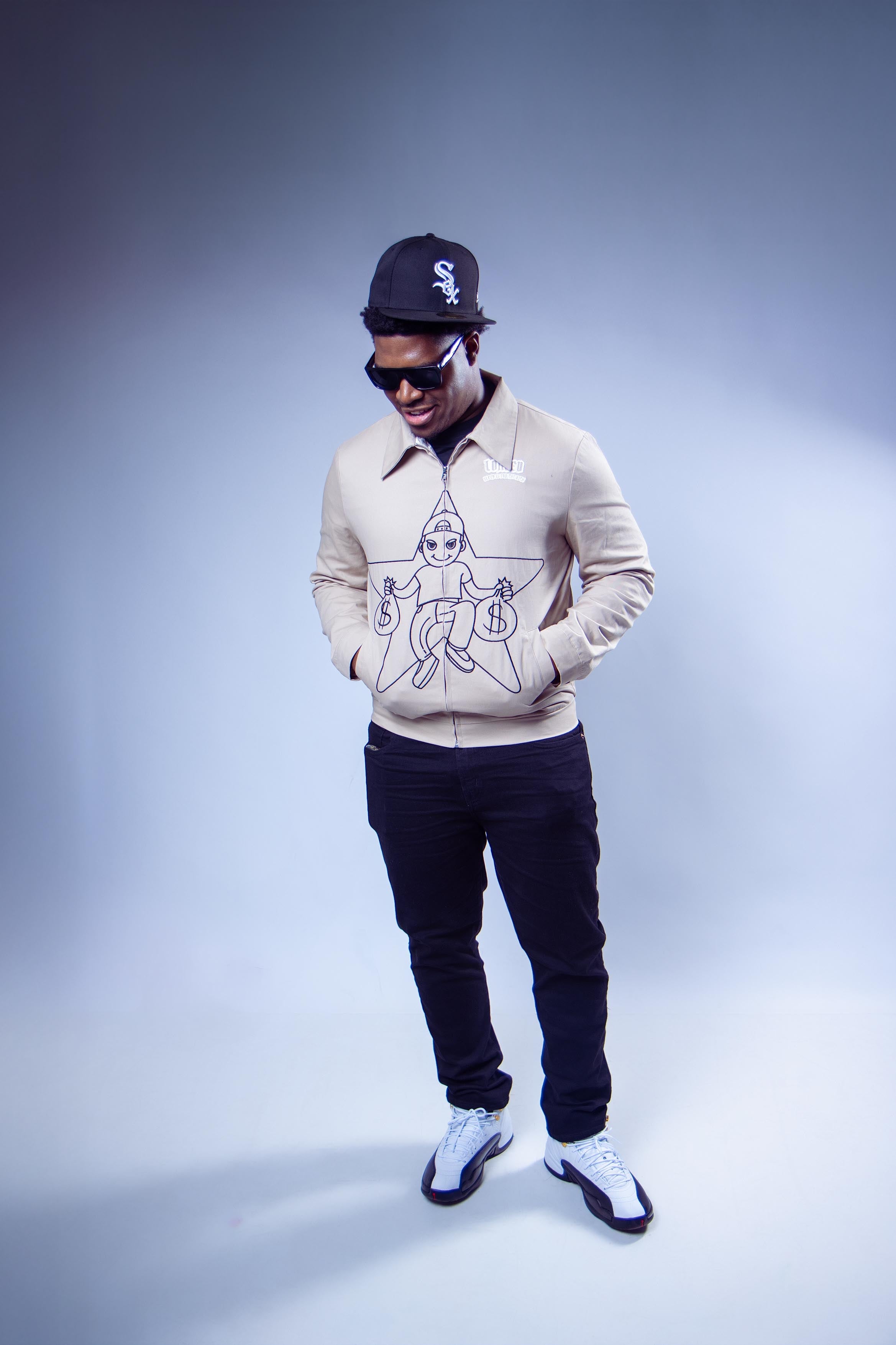 Relaxed Fit Work Jacket-Khaki